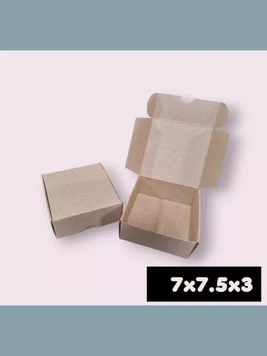 Caja Pequeña Armable Para Empaque De Productos 7x7.5x3 Cm