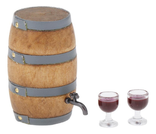 3 Paquete De 2-3 Mini Barril De Vino, 3 Piezas