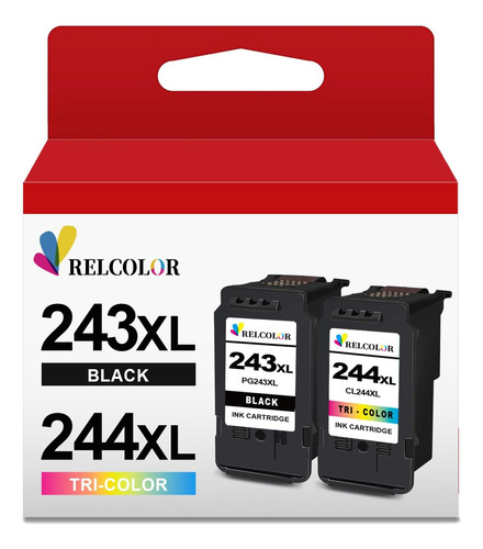 2x Capacidad 243xl 244xl Cartucho De Tinta Combo De Colo393