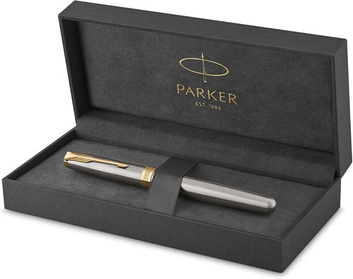 Parker Sonnet Rollerball Pen, Stainless Steel With Gold...