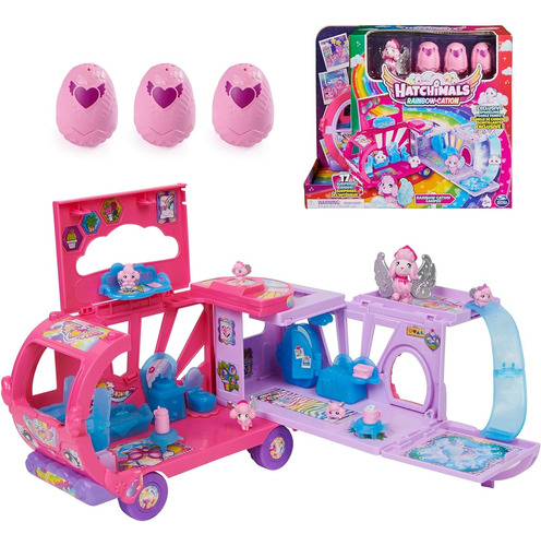 Hatchimals Carro Camper Transformador Rainbow-cation