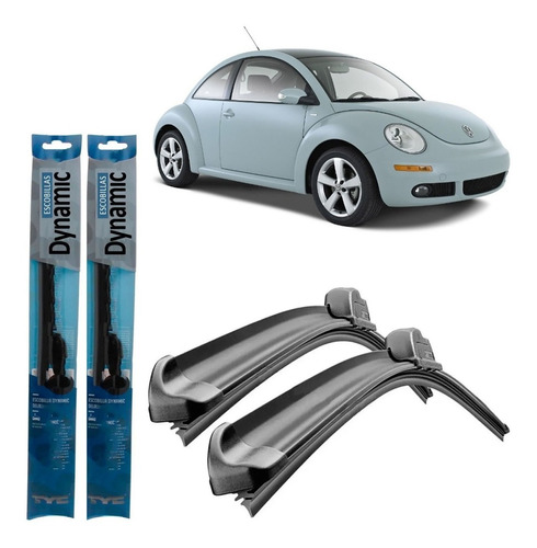 Juego Kit Escobillas Volkswagen New Beetle 2006 2007 2008