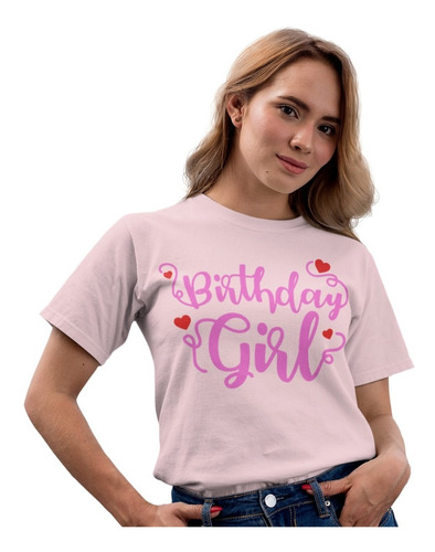 Playera De Cumpleaños- Para Niña Y Mujer - Birthday Girl
