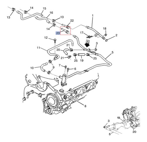 Conector Manguera Calefaccion 67.7 Mm Ford Bronco 1987