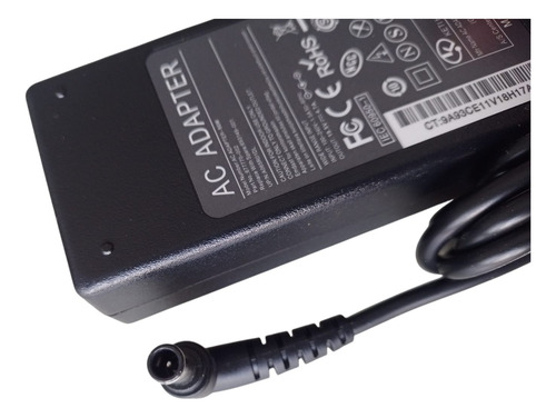 Cargador Compatible Con Lg 27gs75q Monitor 19v 2.1a Laptops Negro