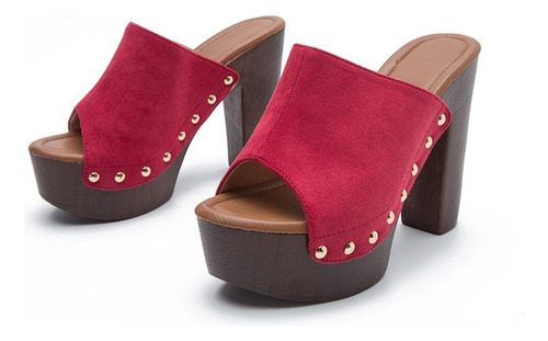 Sandalias Tacón Alto 12 Cm Zapatos De Mujer De Talla Grande