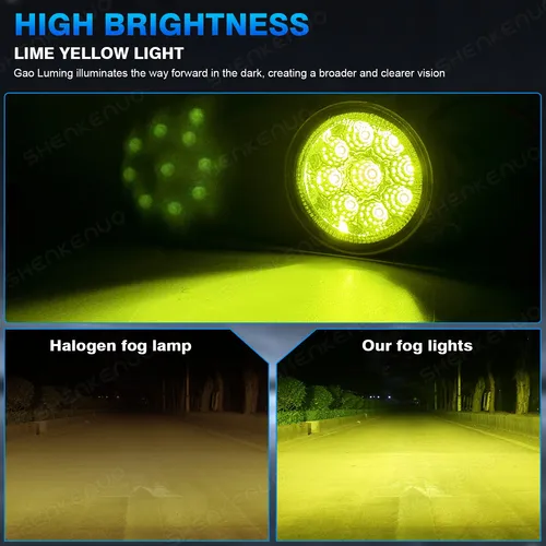 1 Par- Focos De Luz De Niebla Led De Parachoques Delantero