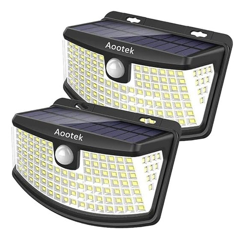 Aootek Luces Solares Con Sensor De Movimiento, 120 Led Con R