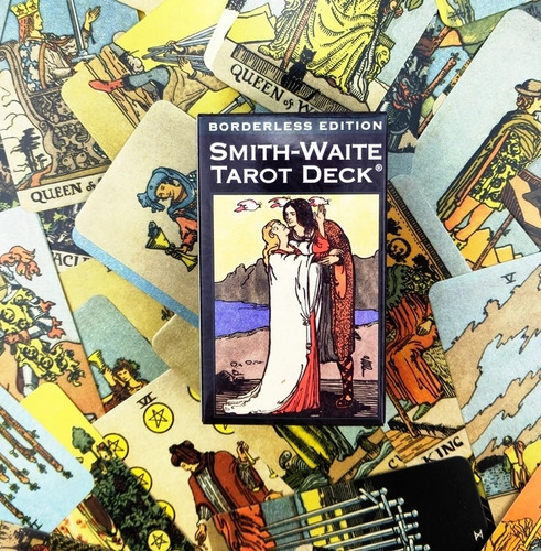 Tarot Smith Waite 6x10cm Sin Bordes En Inglés 