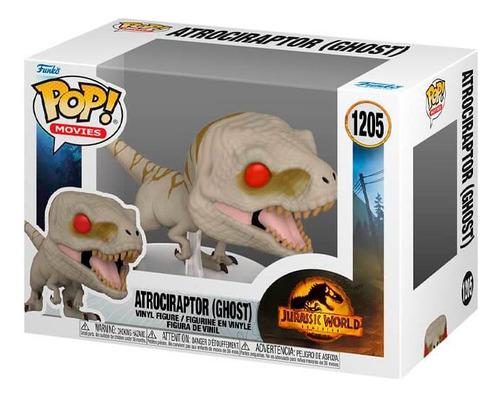 Funko Pop 1205 Jurassic World Atrociraptor Ghost: Dañado