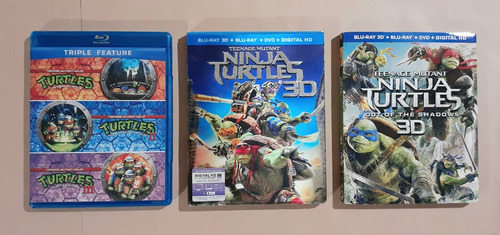 Las Tortugas Ninja -5 Pelis- Blu-ray 3d + 2d + Dvd Original