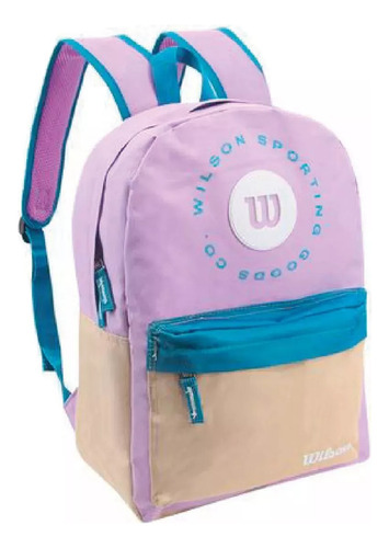 Mochila Wilson Mujer Urbana Impermeable Reforzada Color Rosa Diseño De La Tela Lisa
