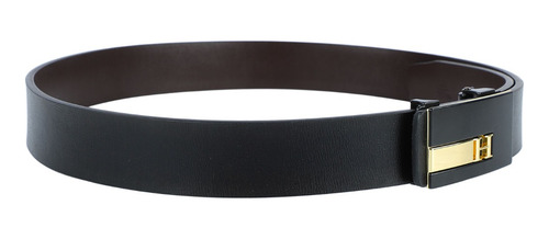 Cinturón De Piel De Vaca De Moda De Los Hombres Hebilla Auto