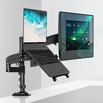 Comprar Base Doble Para Monitor Y Laptop Ergonomica Y Pantalla 22-32 Pulgadas Y Computadoras Portátiles De 10-17 Pulgadas