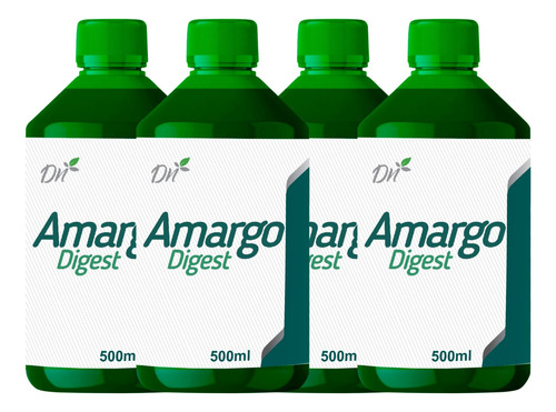 Kit 4x Amargo Digest 100% Natural 500ml - Linha Premium