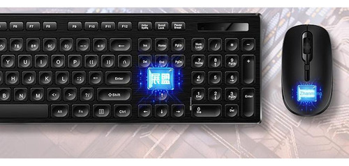 Combinación De Teclado Y Ratón De Escritorio Negro