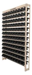 Comprar Estante Gaveteiro Com 108 Gavetas N3 Preto E Bege Presto no Mercado Livre