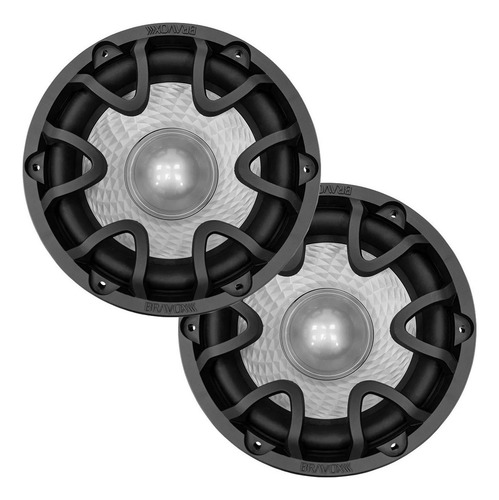 Kit Alto Falante Sub 12 Pol Bobina Dupla 500w 2+2ohms Forte Cor Preto