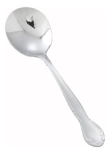 0  04 12-piece Elegance Acabado Espejo Bouillon Spoon Set