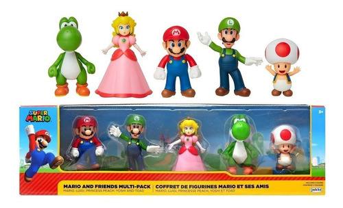 Super Mario - Multipack Mario Y Sus Amigos De 2.5 Pulgadas