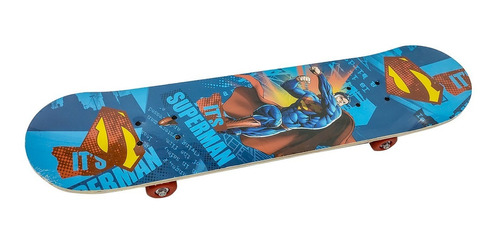 Patineta Skate De Madera Con Diseño De Super Heroes 80 Cm