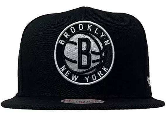 Gorra Nets Brooklyn Negra Mitchell and Ness Adjustable LD21164