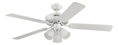 Ventilador de techo Architect 52 pulgadas blanco de 5 aspas Coolfan