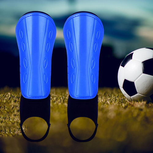 2 Par De Espinilleras De Fútbol Para Niños Y Azul Júnior