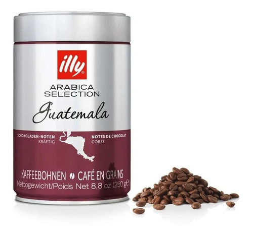 Cafe Illy En Grano Arabica Selection Guatemala 250g Italiano