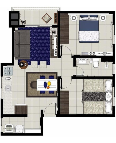 Apartamento Novo Com 02 Dormitórios E Sacada Com Churrasqueira. - Ap2975