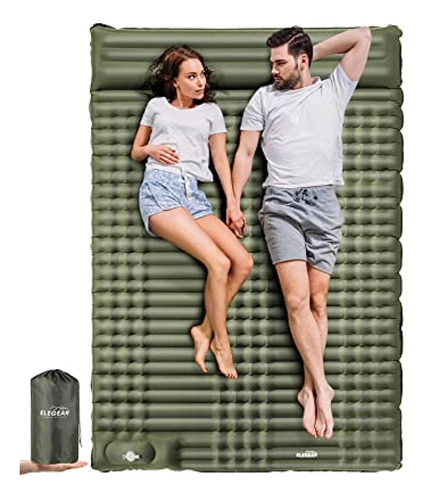 Elegear Double Sleeping Pad Para Acampar, 4  Ultra-thick Sel