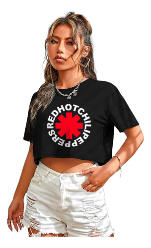Polera Crop Top Red Hot Chili Peppers Grafimax