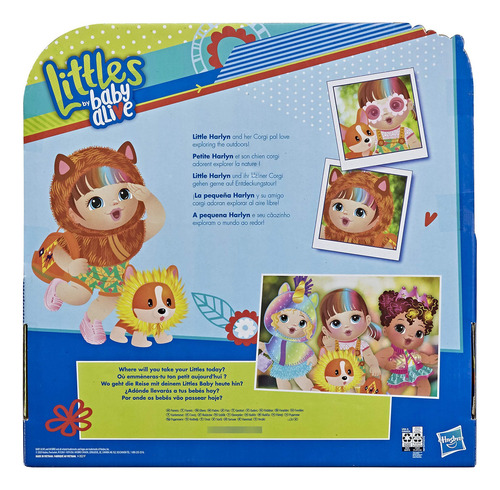 Muñeca Escuadra Little Harlyn Pelo Castaño Liso Accesorios S