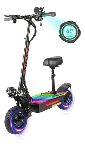 Scooter Electrico Para Adulto Mph Milla Rango Motor Ah Doble