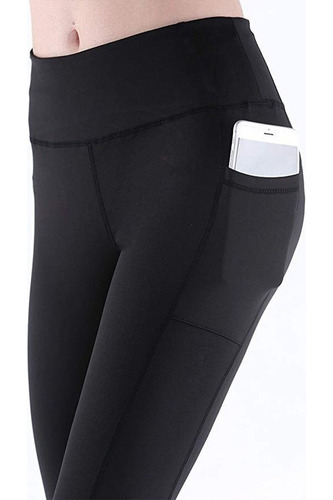 Leggins Deportivos Dama De Licra Con Bolsa Celular Gym