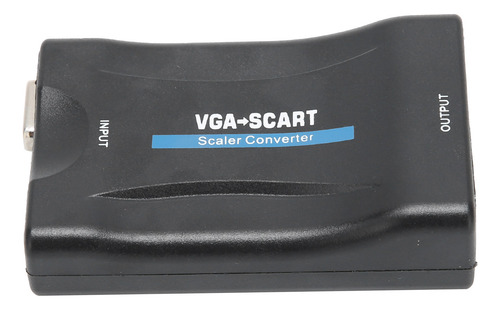 Convertidor De Video Vga A Scart, Adaptador Hd, Suministros