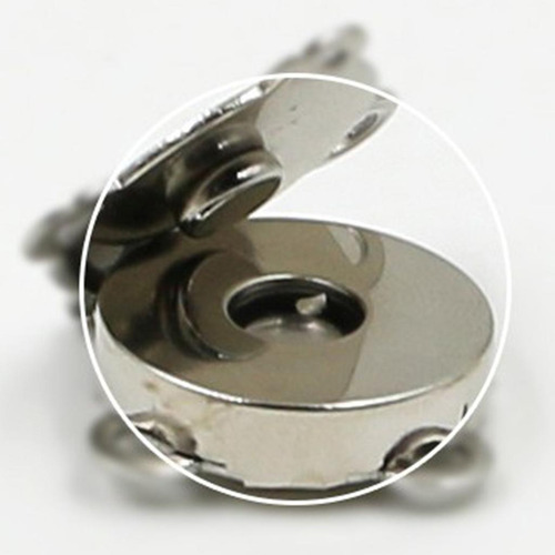 4 Sujetadores Magnéticos Plata 14mm Plata Plata