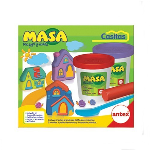 Masas Para Jugar Y Modelar Casitas Antex 2102 Educando Full