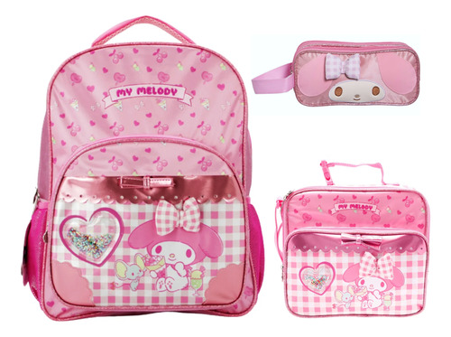 Kit Mochila Lonchera Lapicera My Melody Primaria Vs7303