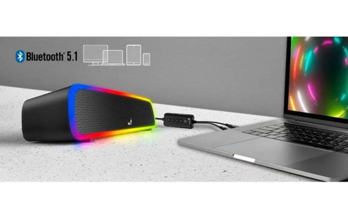 Cornetas Genius Soundbar 200bt Bluetooth Y 3.5mm Led Colores