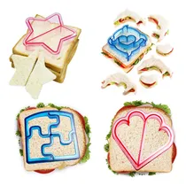 Comprar Kit De Moldes Cortadores De Sándwich Para Niños - Loncheras