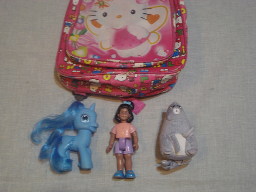 Muñecos Para Nena (x3) + Mochilita (Usado)