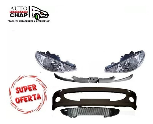 Trompa Peugeot 206 Opticas-paragolpe-parrillas Oferta