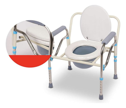 Baño Inodoro Portátil Plegable Para Ducha - Silla De Wc
