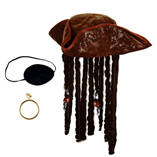 Accesorio Para Disfraz De Piratas Del Caribe Con Sombrero Y