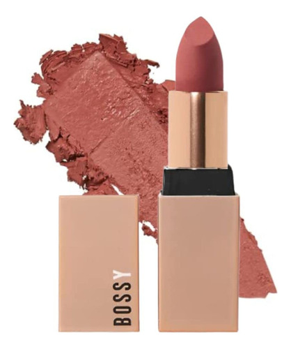 Bossy Cosmetics Lpiz Labial Vegano Para Mujer, Mate, De Larg