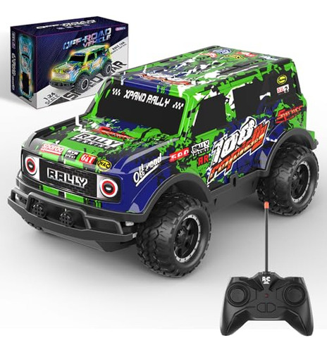 Remote Control Car, 1/24 Scale Light Up Racing Car Toys...