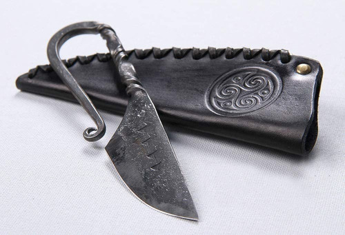 Cuchillo Navaja De Bolsillo Toferner Medieval Celta Negro