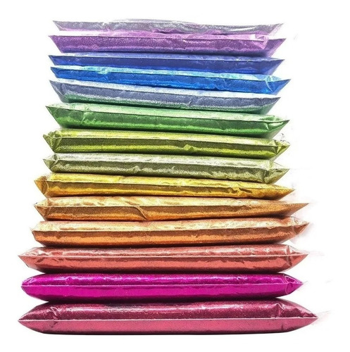 Imagen 2 de 6 de Combo Oferta Glitter Gibre Givre Purpurina Brillantina X 12u