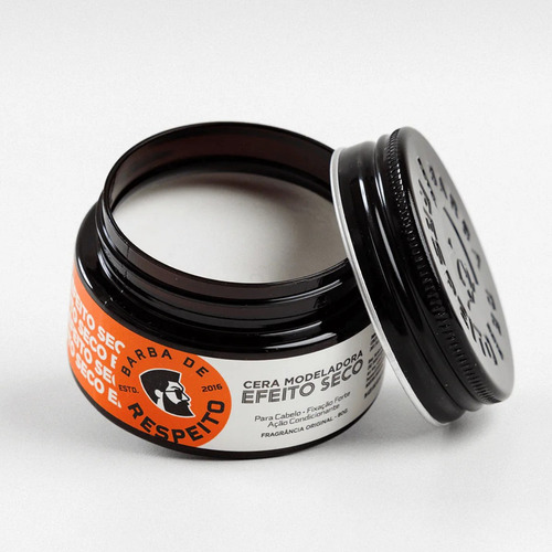 Barba De Respeito Cera Modeladora Efeito Matte Seco Premium